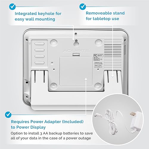 Miniatura 6 de Estación meteorológica AcuRite con pantalla gigante y reloj atómico
