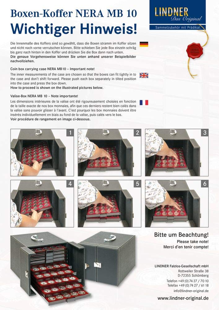 LINDNER Das Original Walizka bokserska NERA MB 10, 265 x 325 x 255 mm