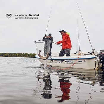 Amazon | Deeper PRO+ 2.0 ワイヤレススマート魚群探知機、Wi-Fi