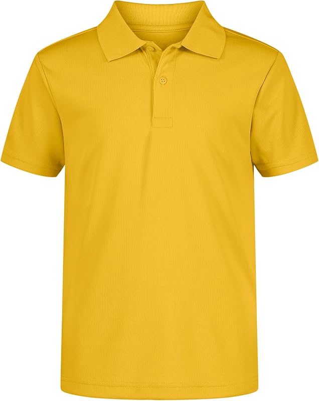 Nautica Polo de manga corta para uniforme escolar para niño, cierre de botón, material de rendimiento que absorbe la humedad