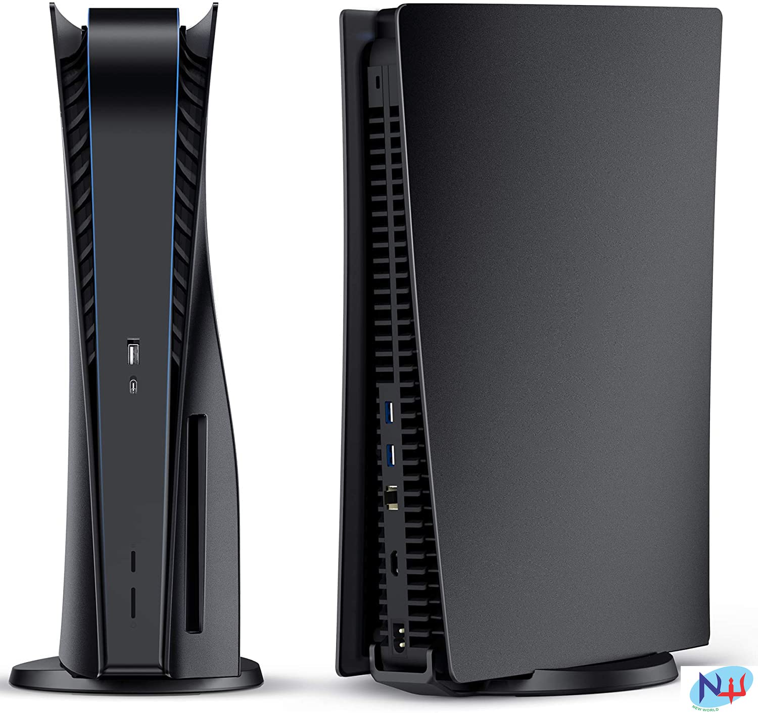 New world for PS5 Faceplate , Faceplate for PS5 Disc edition , Faceplate for PS5 CD Vesrion , - Black