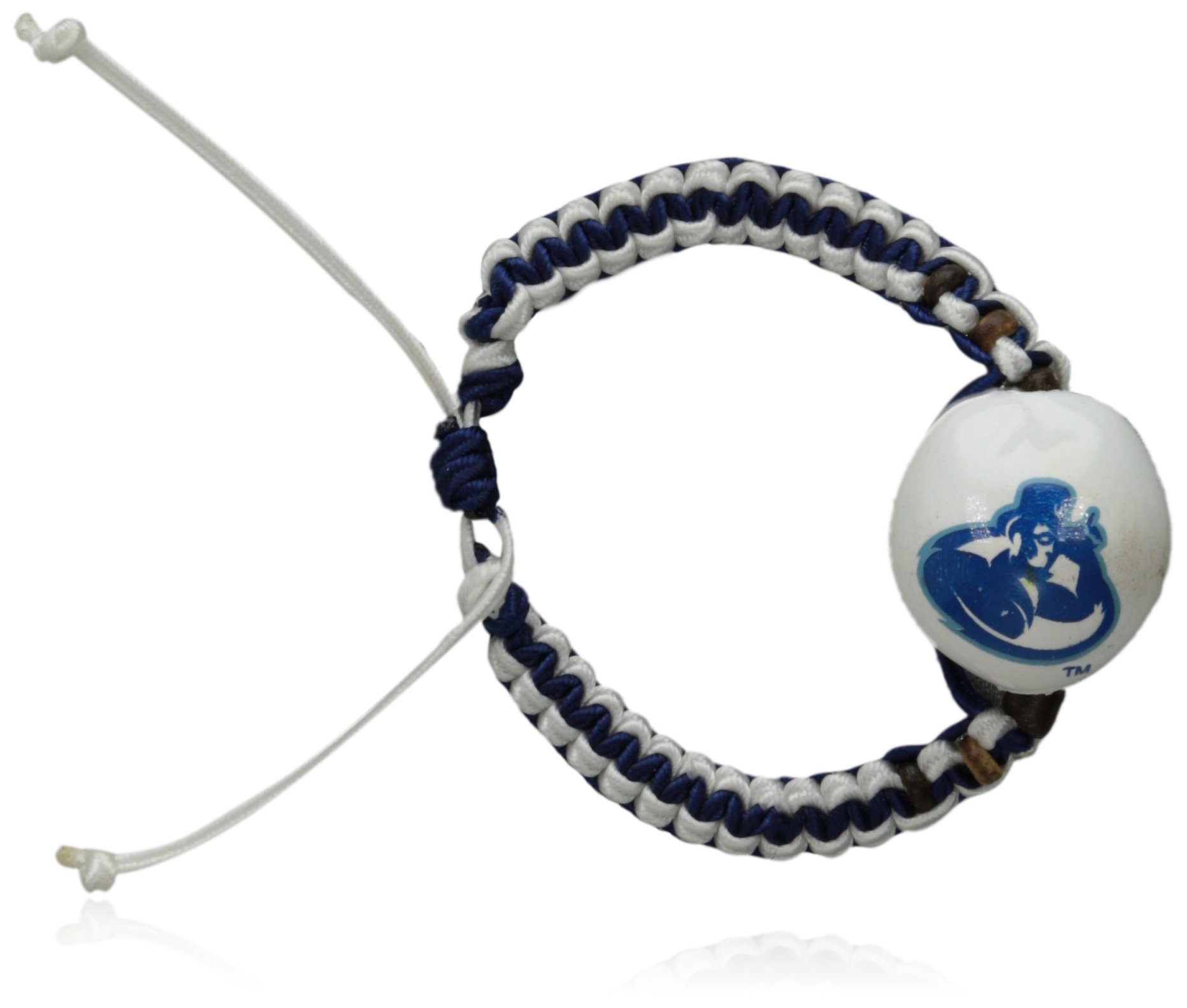 NCAA Washburn Ichabods Go Nuts Kukui Nut Macrame Bracelet