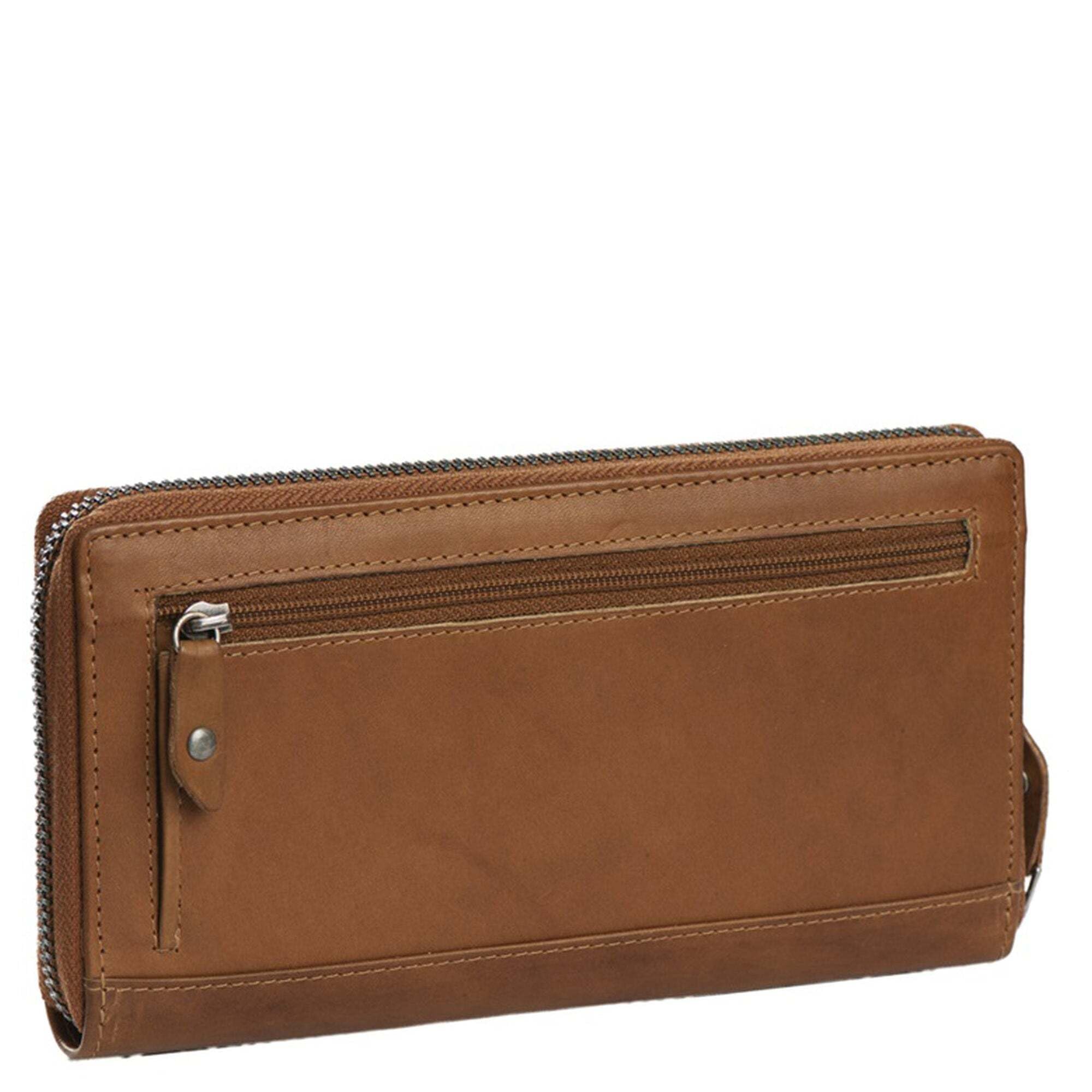 The Chesterfield Brand Wax Pull Up Halle Portefeuille en Cuir RFID 19 cm Cognac Taille Unique Moderne