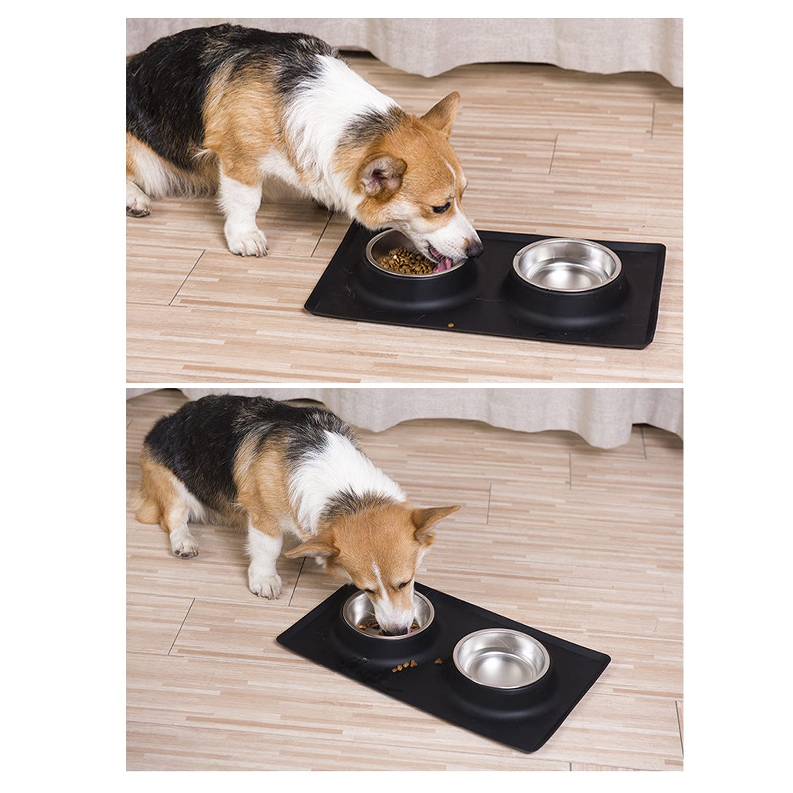 Ciotola Antiscivolo In Silicone Per Cani E Gatti - Grigio Scuro, Design Pratico E Sicuro - Foto 7