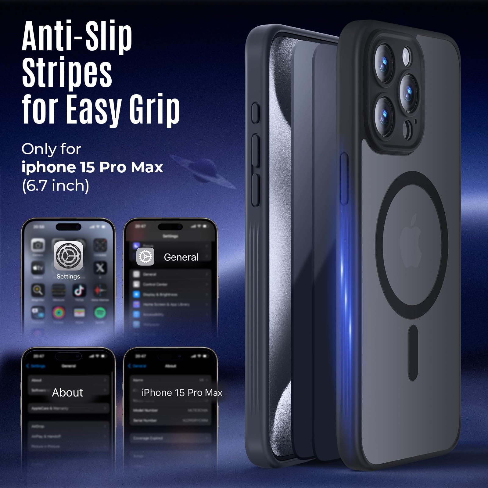 iPhone 15 Pro Max 512GB SIMフリー ＋ケース2点セット Amazon.com: Symcele Designed for iPhone 15 Pro Max Case