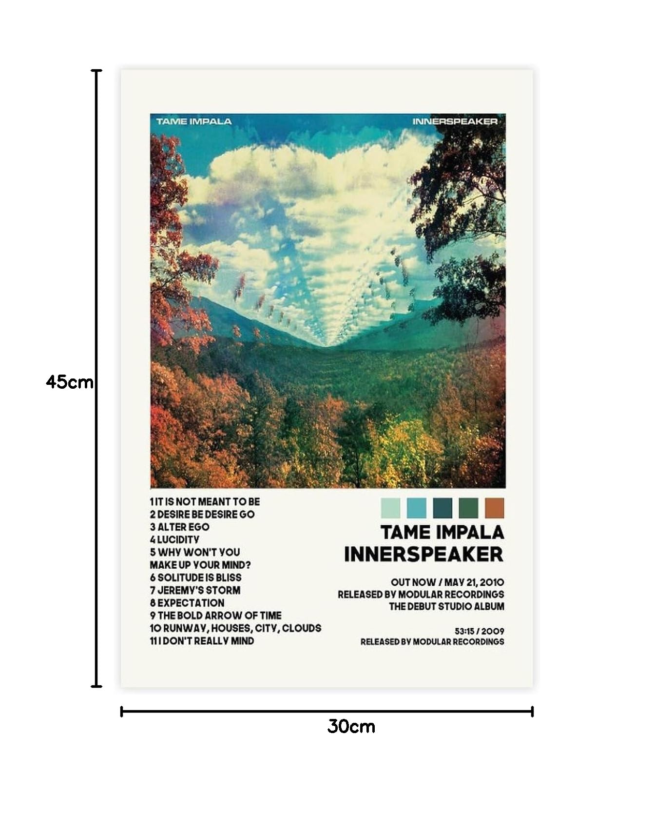 Azizat Tame Impala Poster Innerspeaker Album Cover Poster 1 Canvas