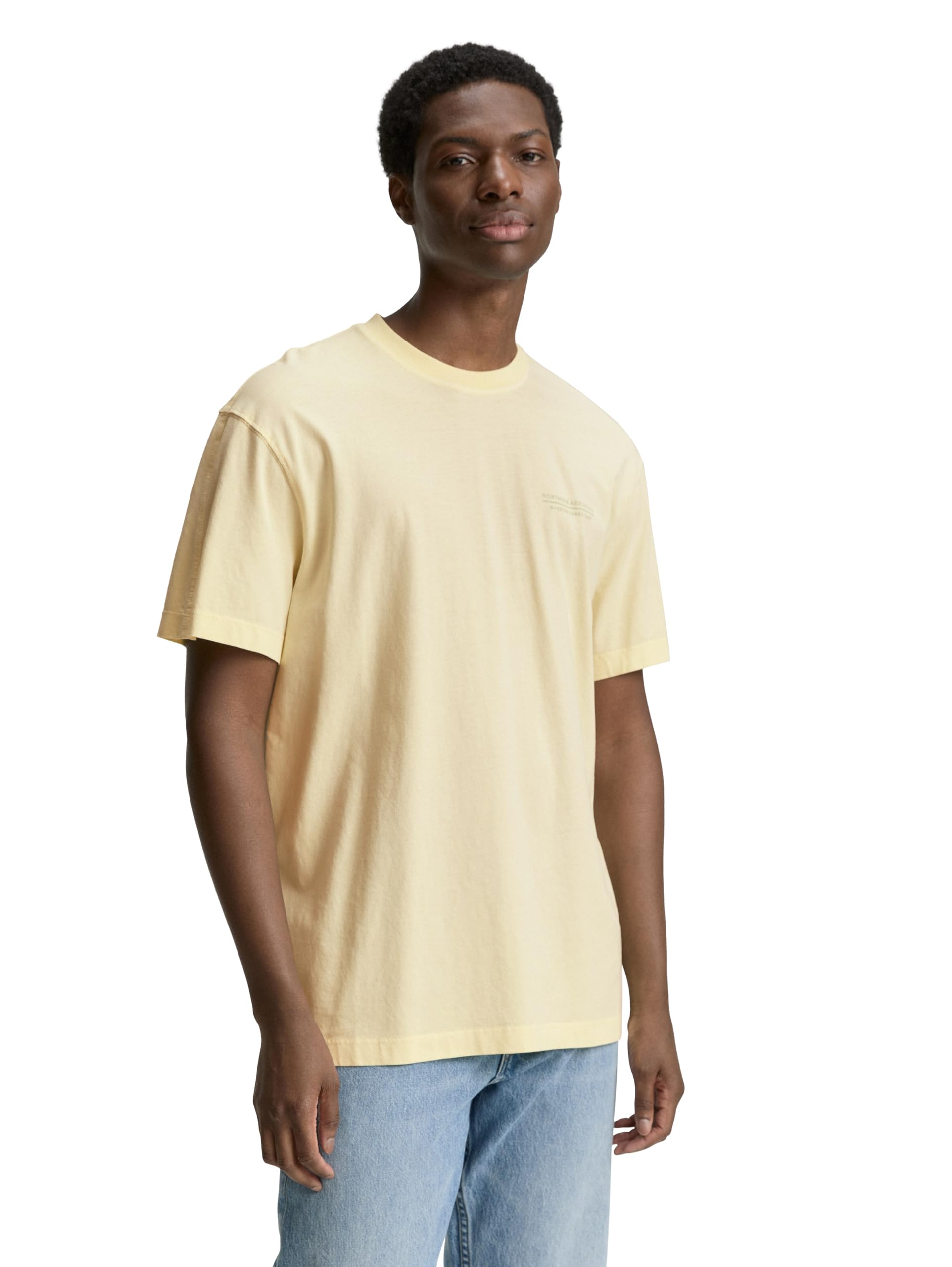 TOM TAILOR Denim Men's T-Shirt, 37757 - Light Vanilla, M