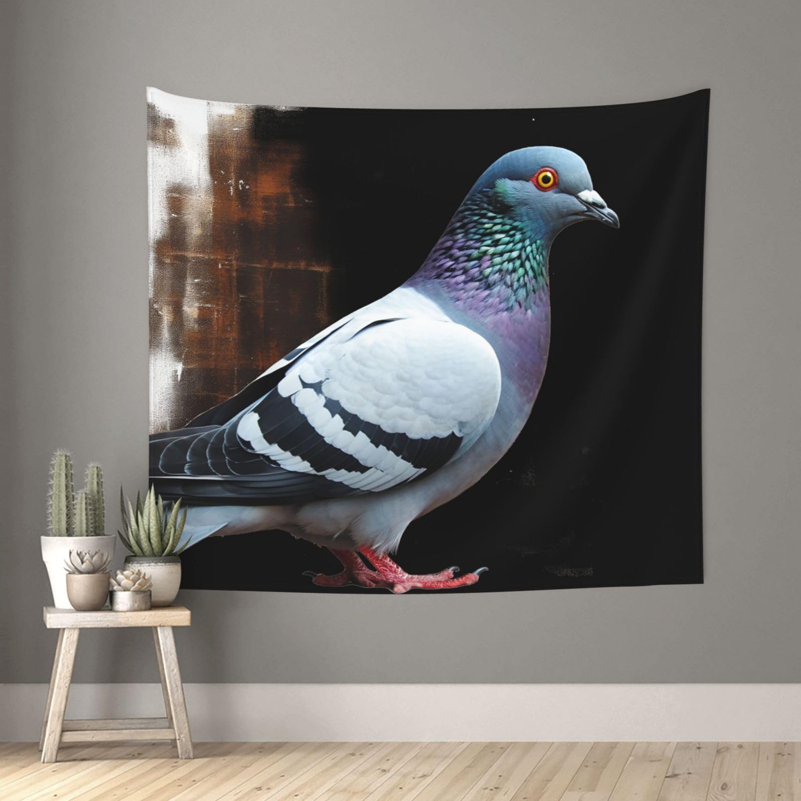 FodPand Pigeon Tapestry for Bedroom Aesthetic, Wall Hanging Tapestries Art Decor Backdrop Wall Tapestry for Dorm Living Room Funny Poster Party Banner Background 51" X 60"