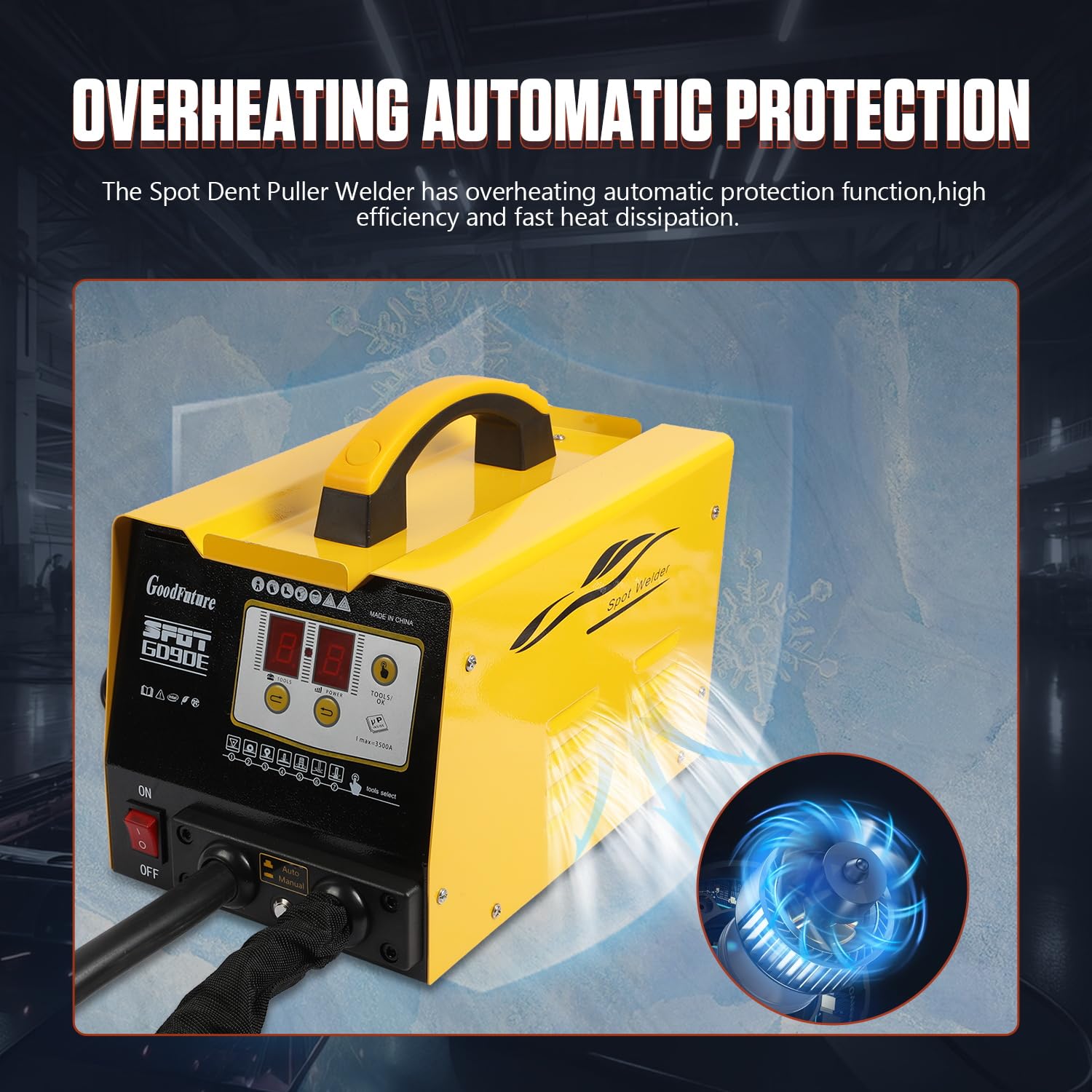 LUTIFIX 110V Car Body Stud Welder Dent Repair Kit,3KW