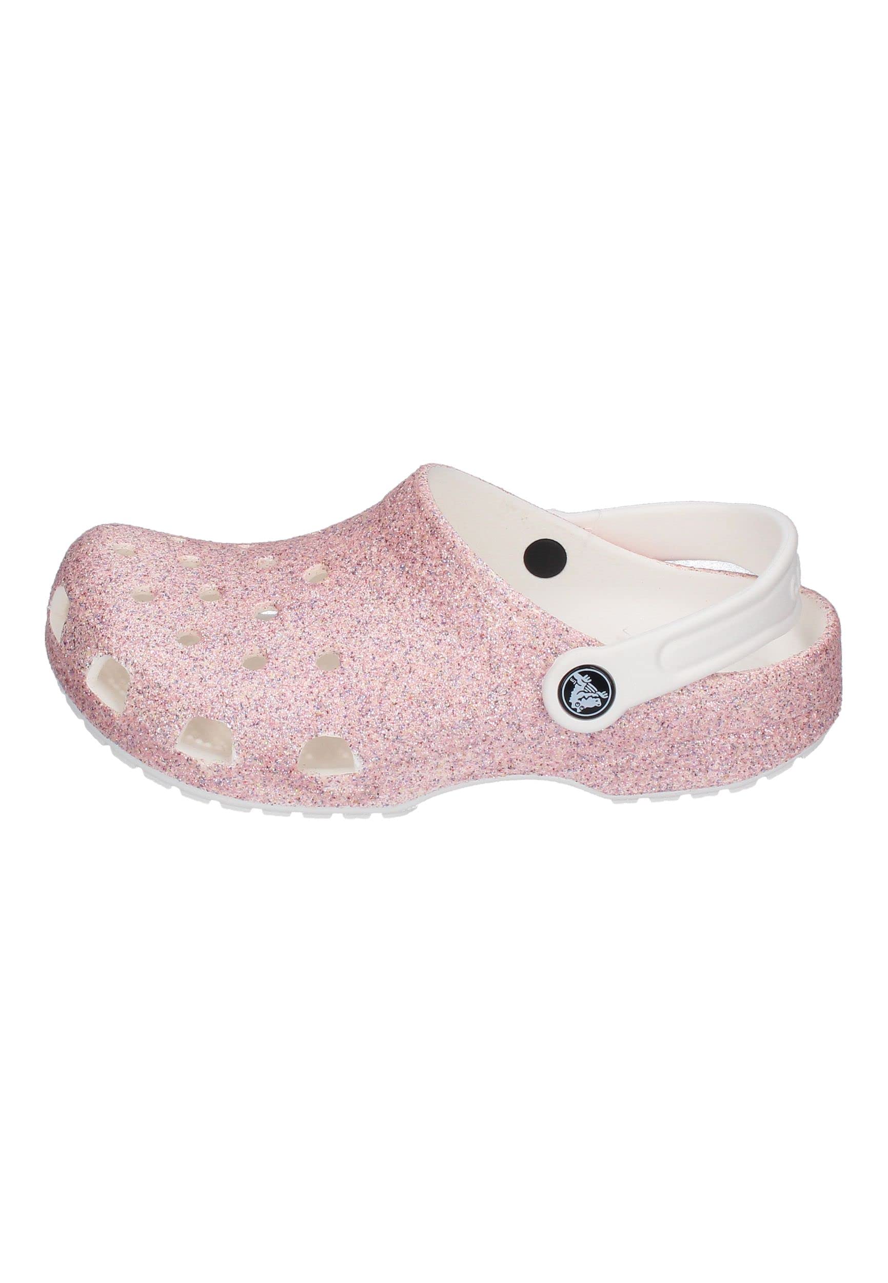 Crocs Kids Classic Glitter Clog Pure Water/Mermaid 6 Big Kid M