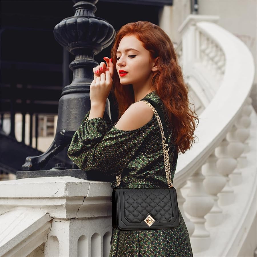 Travistar Borsa a Tracolla Donna Catena Borsa a Spalla - Borsa Mano PU  Pelle Messenger Crossbody Bag - Elegante Tasche Borse a Tracolla :  Amazon.it: Moda