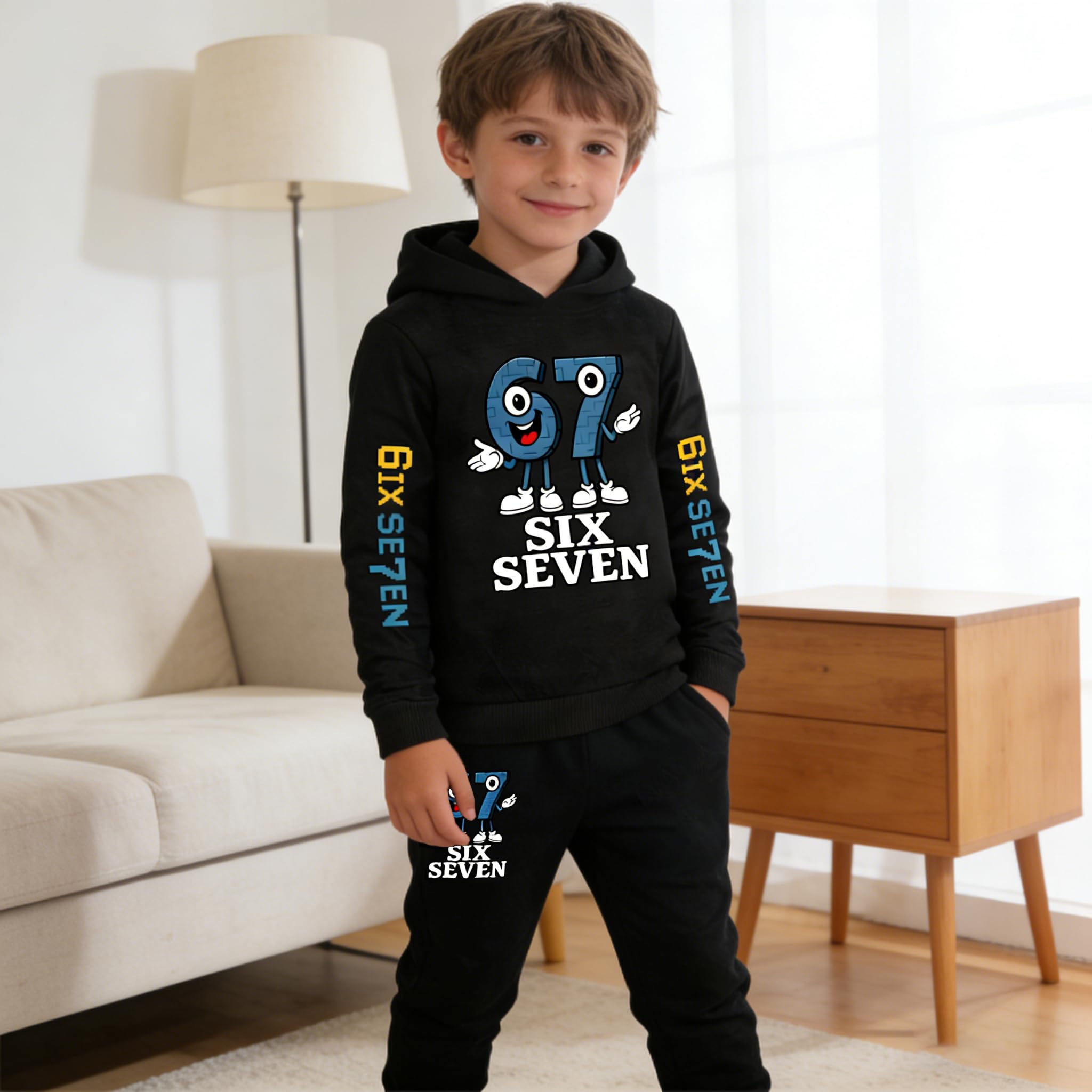 Costume à capuche pour enfant 67 Steal A Brainrot Sweat à capuche pour fille garçon Sweat à capuche mignon imprimé dessin animé Pull Sport Loisirs Sweat à capuche Cadeau