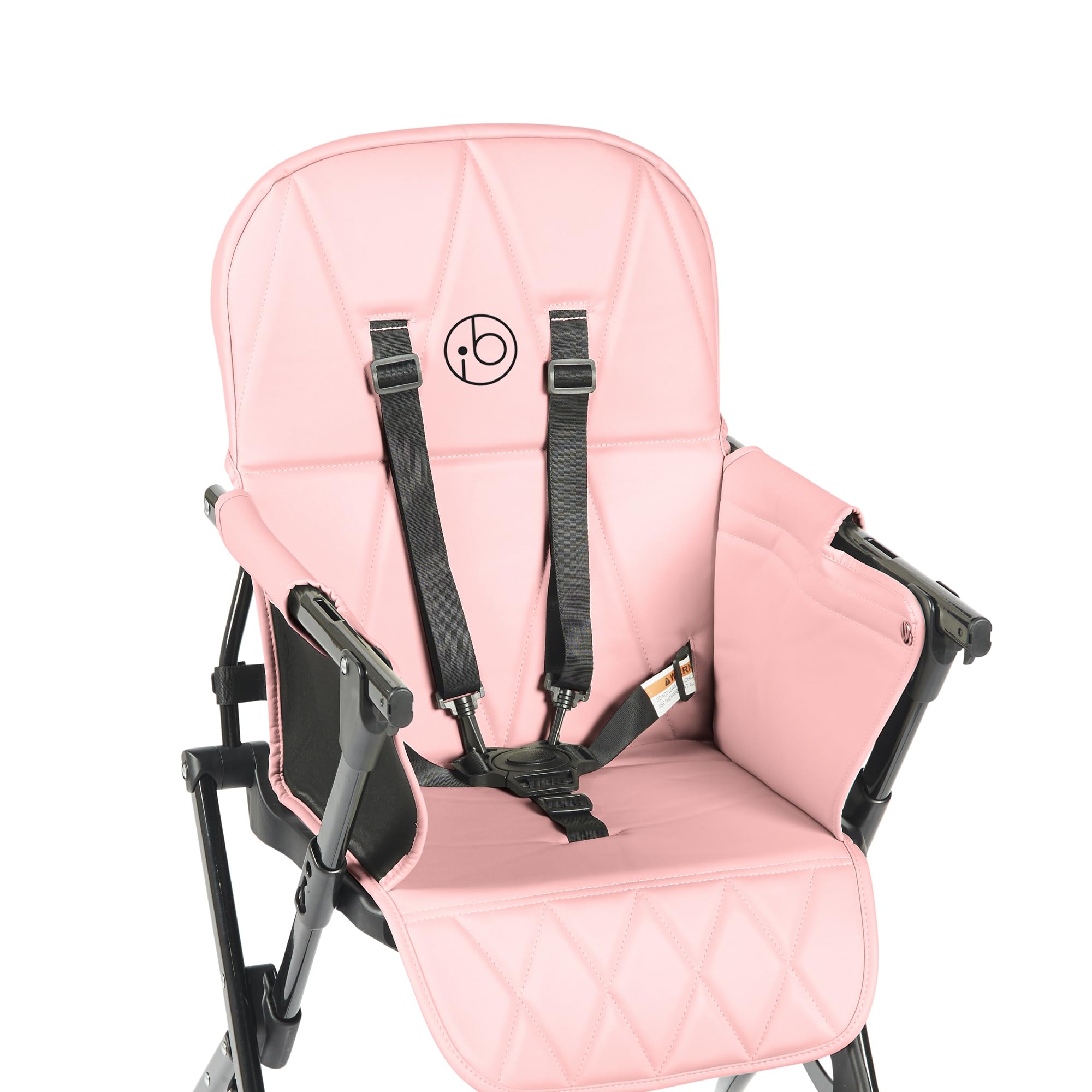 Ickle Bubba Flip Magic Fold Highchair Seat Cover - Chair Not Included (Blush Pink)