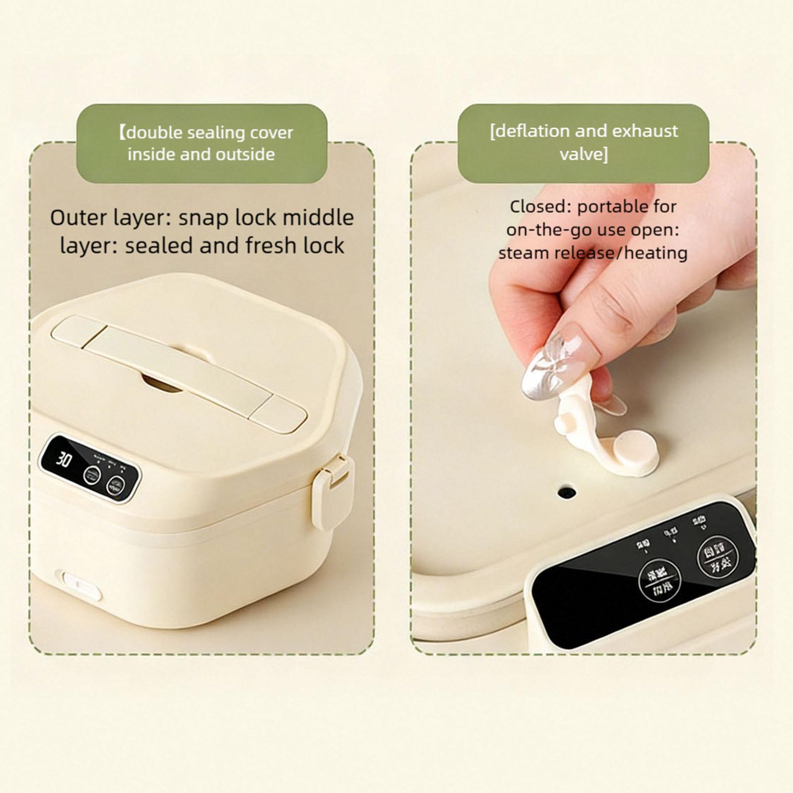 Fiambrera térmica de acero inoxidable con capacidad de 1 litro, ideal para trabajadores y viajeros, calentador de comidas de viaje