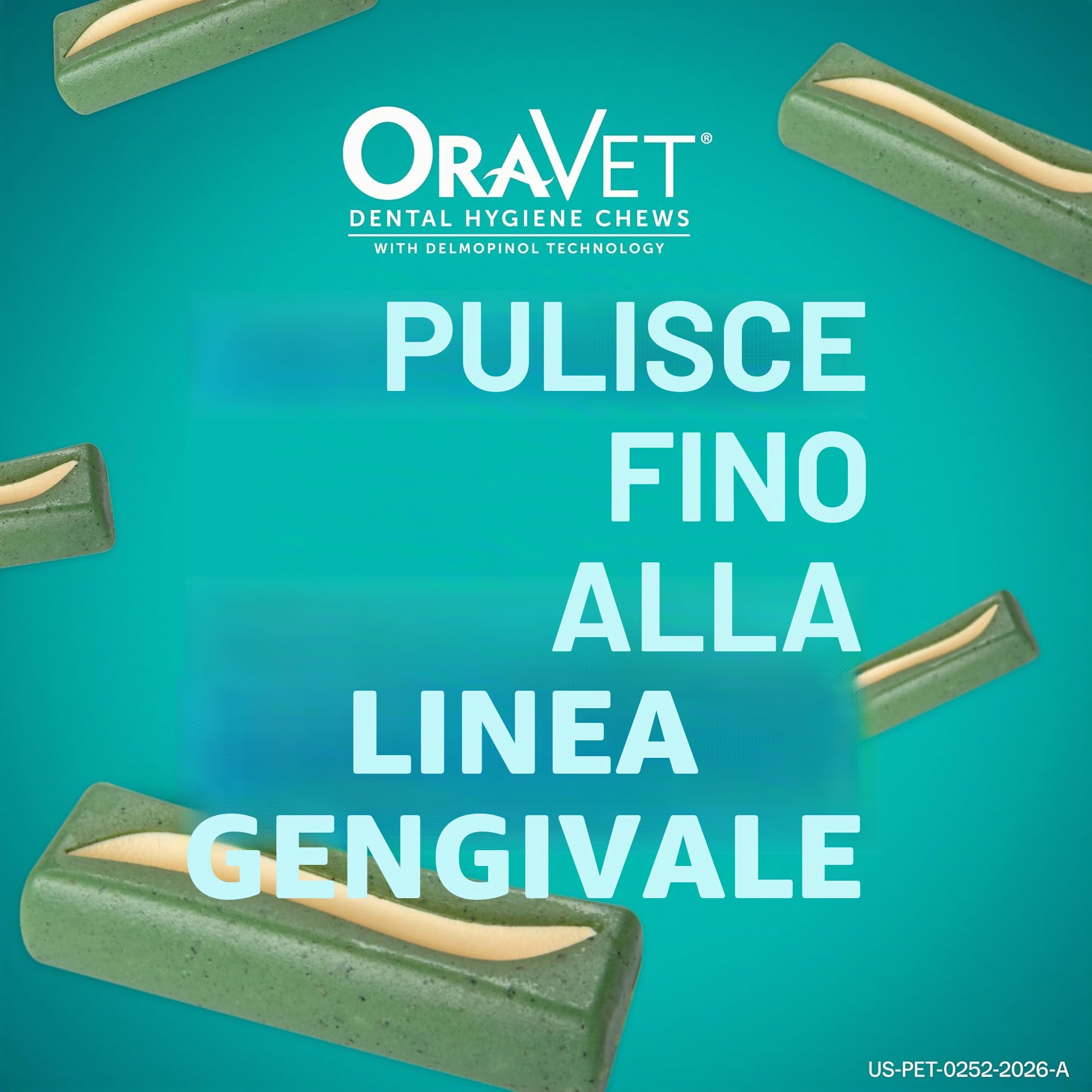 Merial, Strisce per l'igiene dentale di Oravet per cani (4,5-10,9 kg), trattamento dentale per cani, confezione da 30