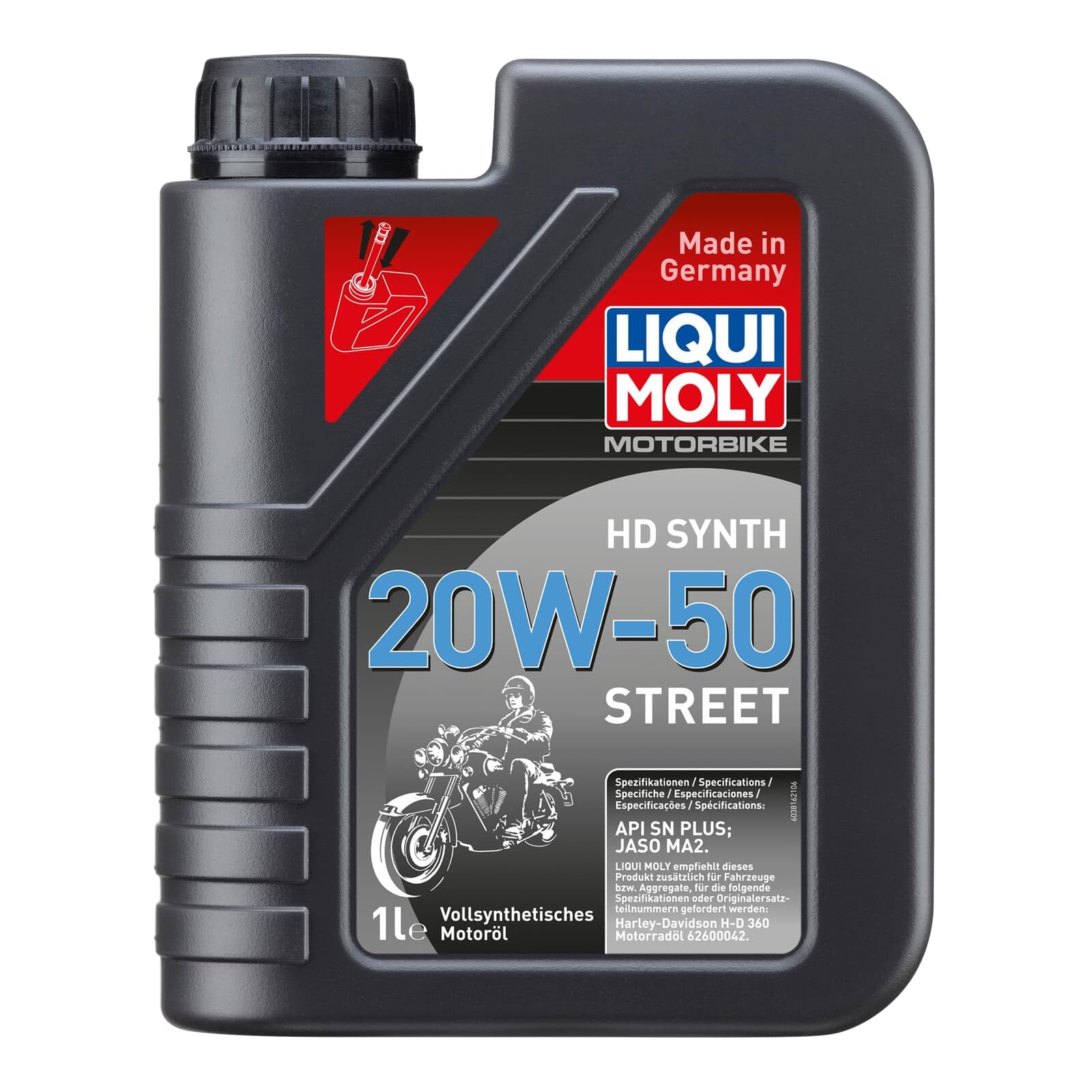 HD 20W50 Synthetic Street Engine Oil (1 L), Mix (3816)