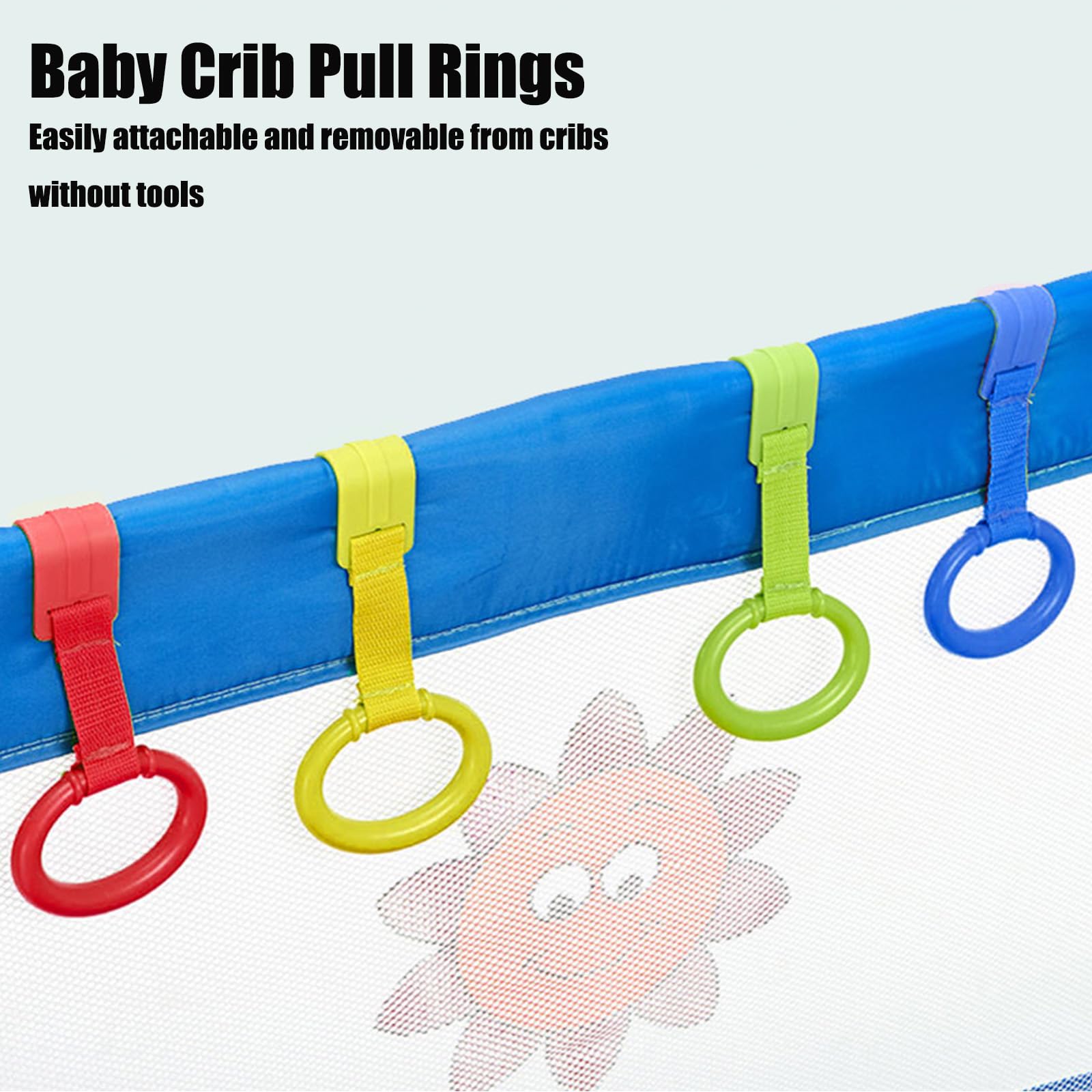 Playpen Pull Up Handle, Cot Dangling Ring, Baby Walking Assistant