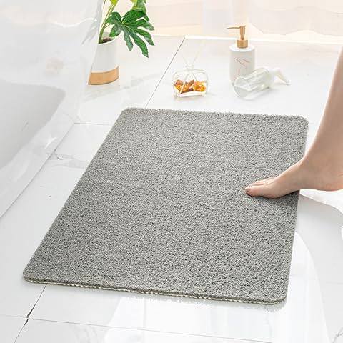 SEAHOME Shower Mat,Bath Mats Non Slip Drainable Floor Mats Anti Mould Door Mat for Bathroom, Bathtub -60 x 40 cm Cover