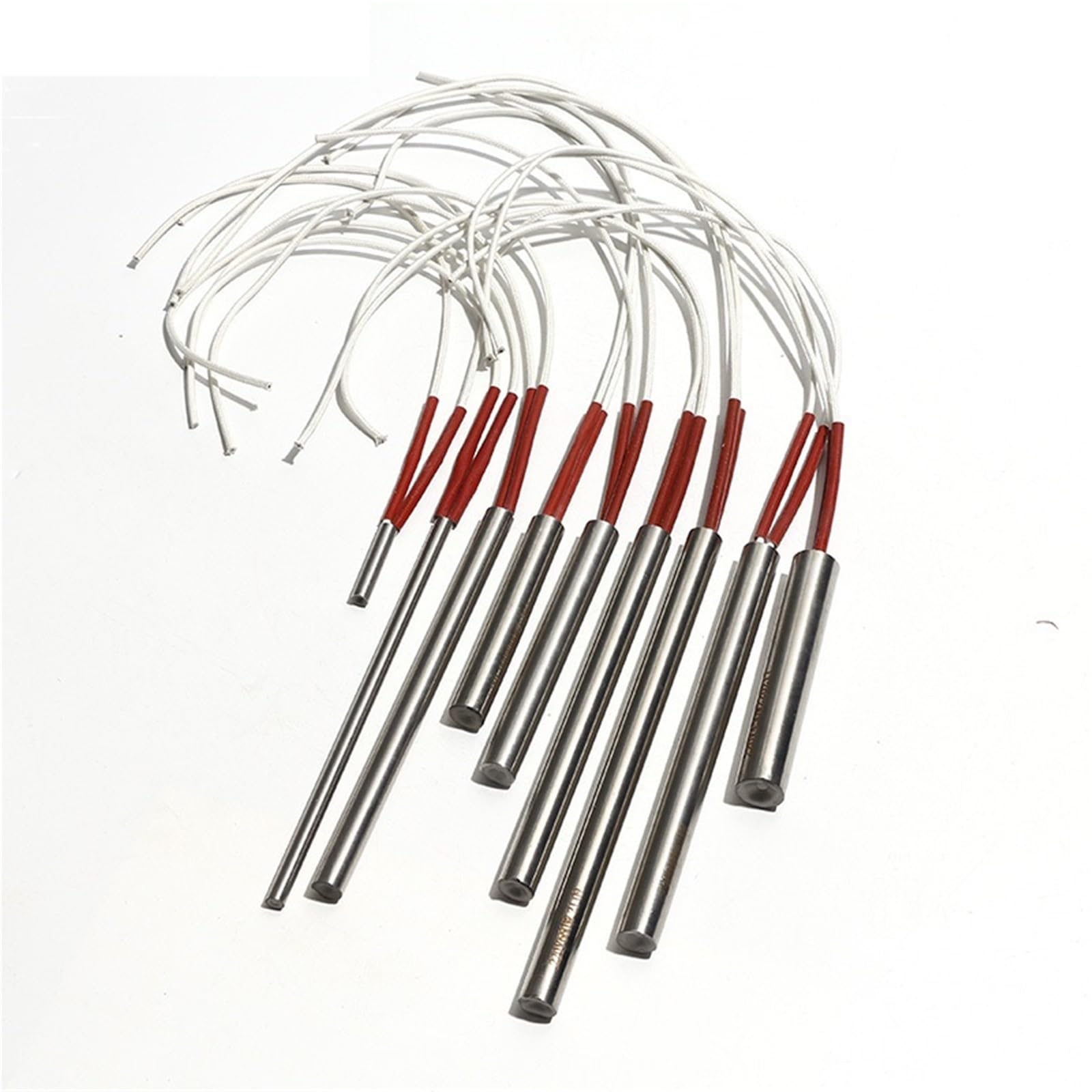 5 szt. 220 V 304 element grzejny ze stali nierdzewnej do drukarki 3D 6/8/9/9,5 mm rura 6 x 200 mm 8 x 200 mm (220 V 470 W 6 x 250 mm)