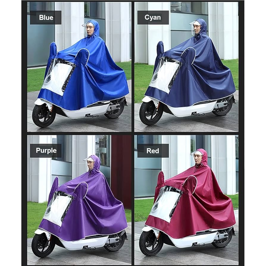 Amazon.co.jp: サイクリングレインコート、防水フード付きレイン