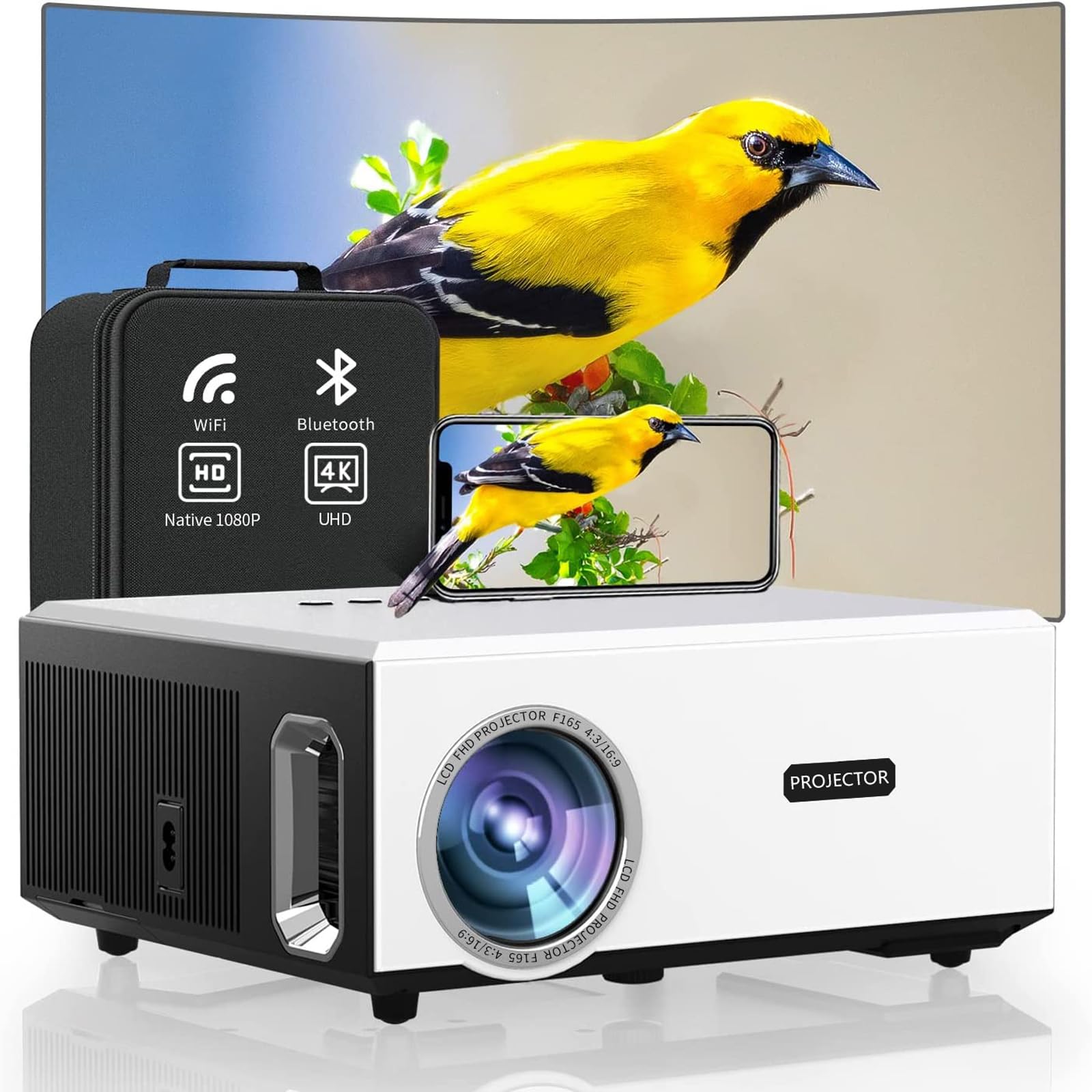 プロジェクター 4K 800ANSIオートフォーカス 5Wサウンド＆ドルビー Amazon.com: 2200 ANSI 4K FHD Projector with WIFI Bluetooth,Smart