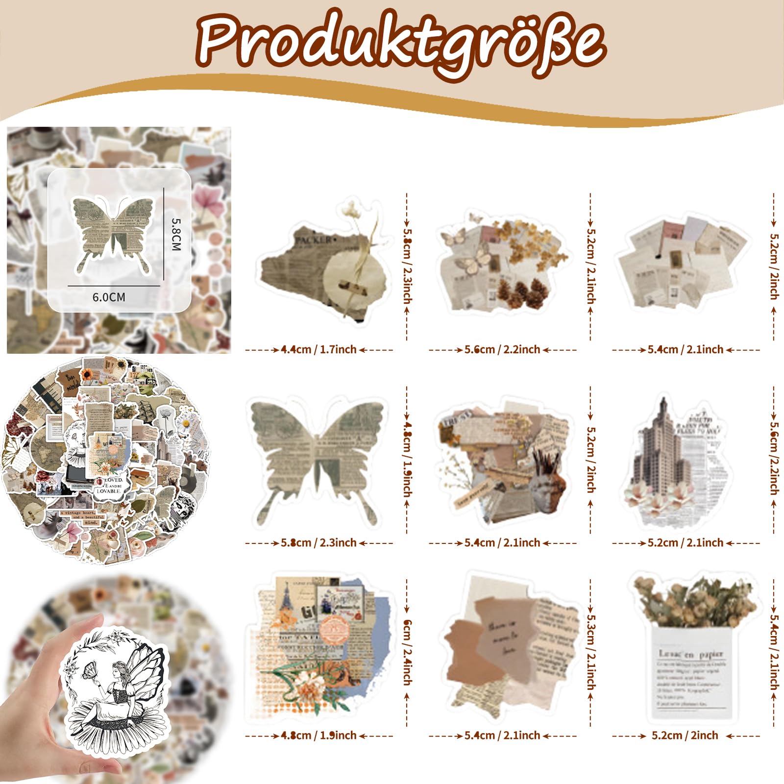 Nouveauté Papeterie Kawaii ✨ Un vent de douceur et d'ondes positives souffle avec ce lot de 50 autocollants aux tons beiges, bruns et terracotta 🍂🌞 Parfaits pour décorer un bullet journal