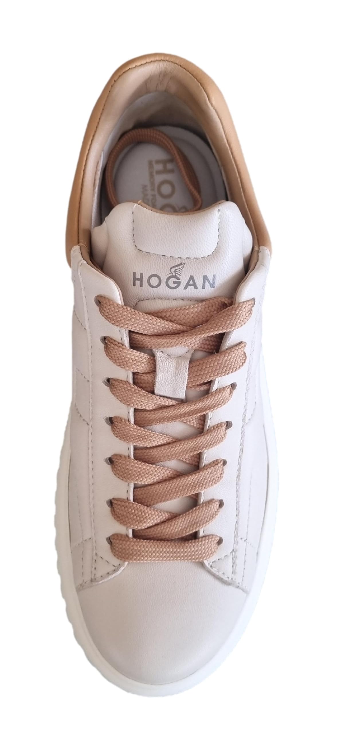 Hogan Zapatillas deportivas mujer H-Stripes HXW6450FC60LE90CA9 Yogurt y Avellana
