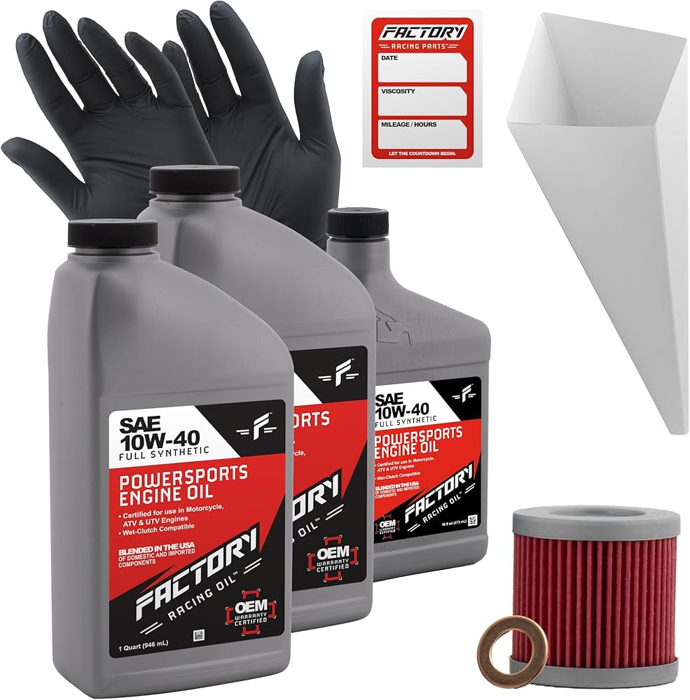Amazon.com: Factory Racing Parts Oil Change Kit compatible with Amazon.com: Factory Racing Parts Oil Change Kit compatible with