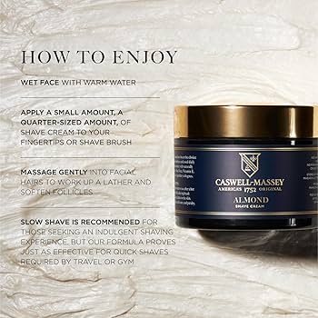Amazon.com: Caswell-Massey Number Six Shave Cream, Natural Men's