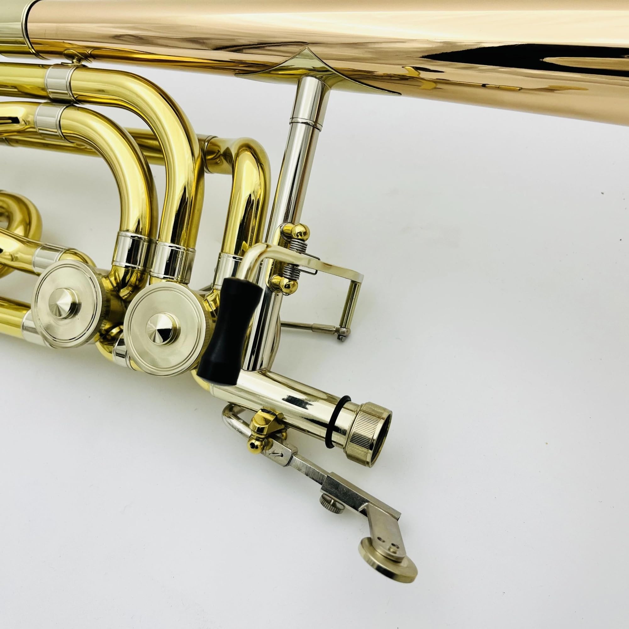 początkujących trąbka Puzon Bb/F Dwukolorowy Podwójny Tłok Brąz Fosforowy Materiał Profesjonalny Instrument Muzyczny