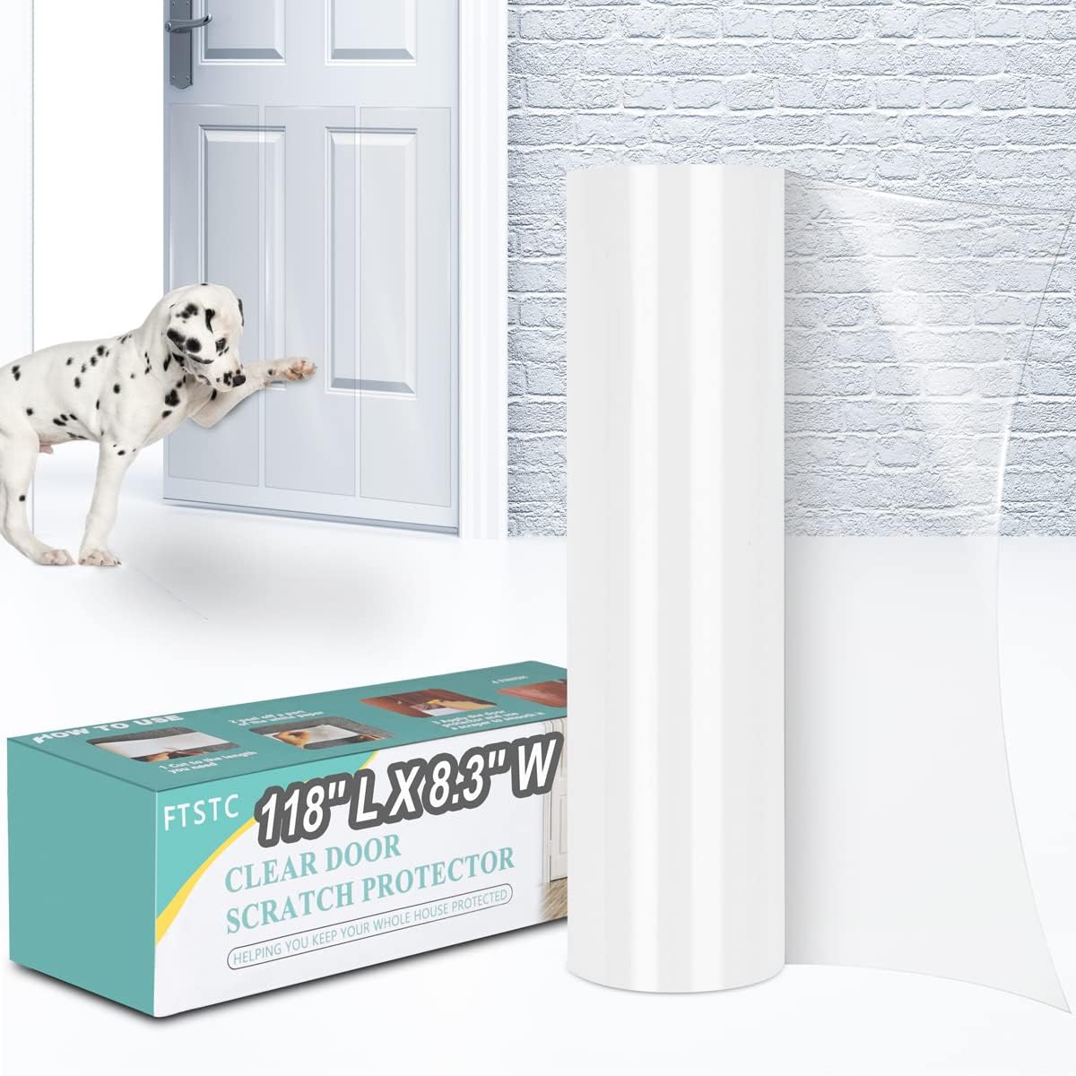 FTSTC Upgraded Door Scratch Protector, Door Protector from Dog