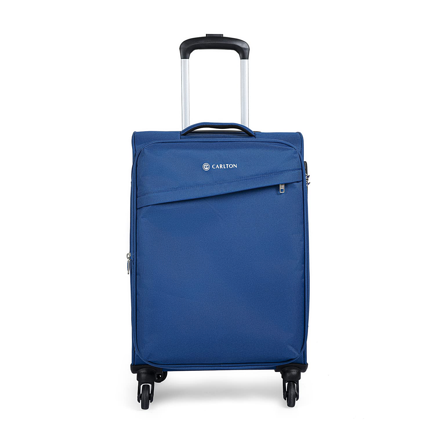 CARLTONLords 4 Wheel Softside Large Trolley, 80 cm Height, Blue