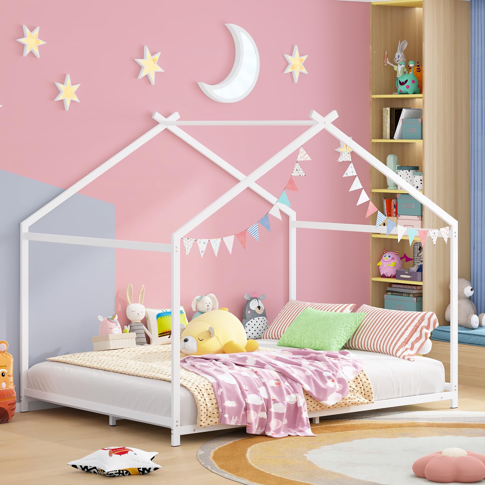 Timy Metal House Bed Full