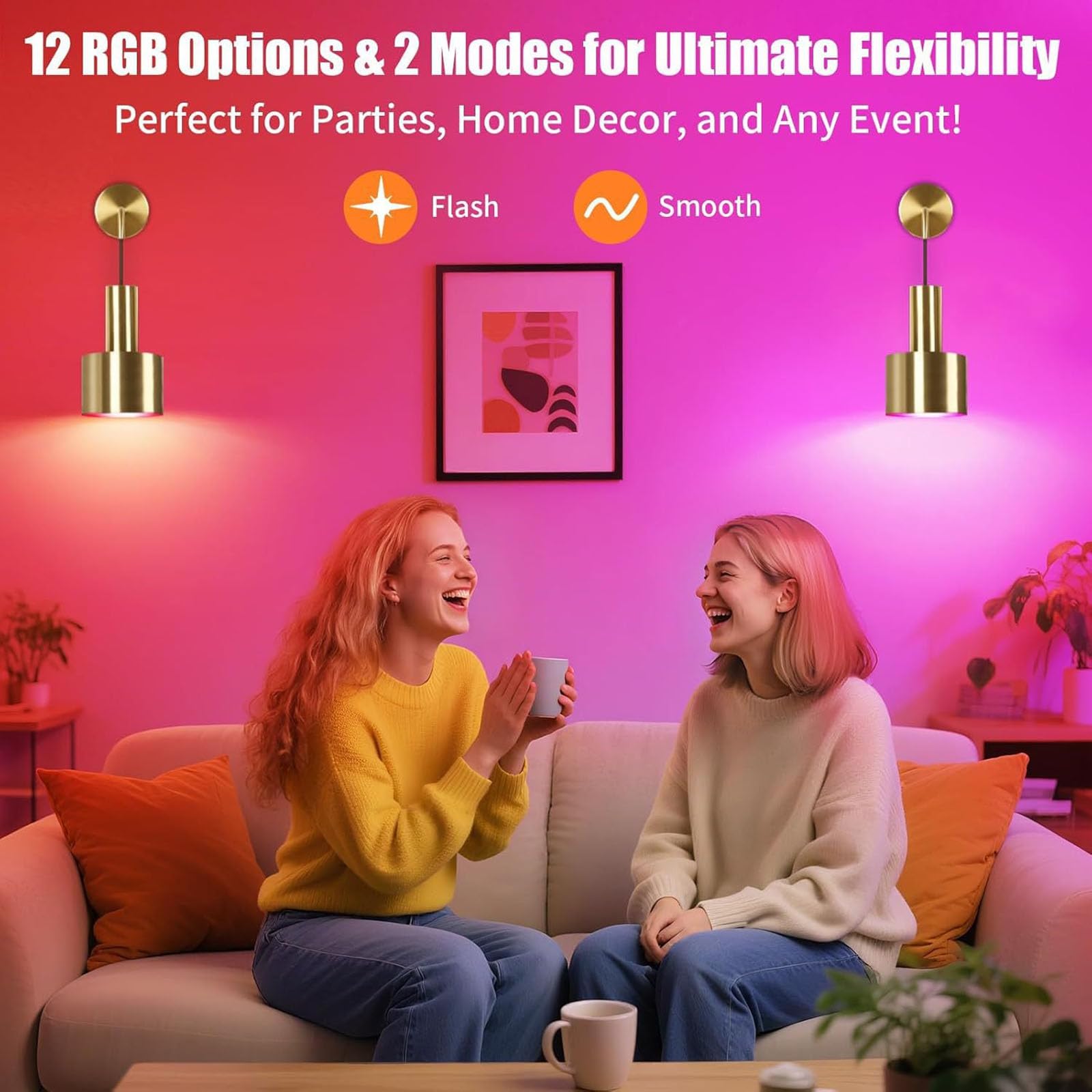 Applique da parete moderne senza fili, set da 2 applique a batteria, dimmerabili e regolabili in ottone anticato con telecomando e lampadina LED per interni, camera da letto e comodino (Dimensioni: 2