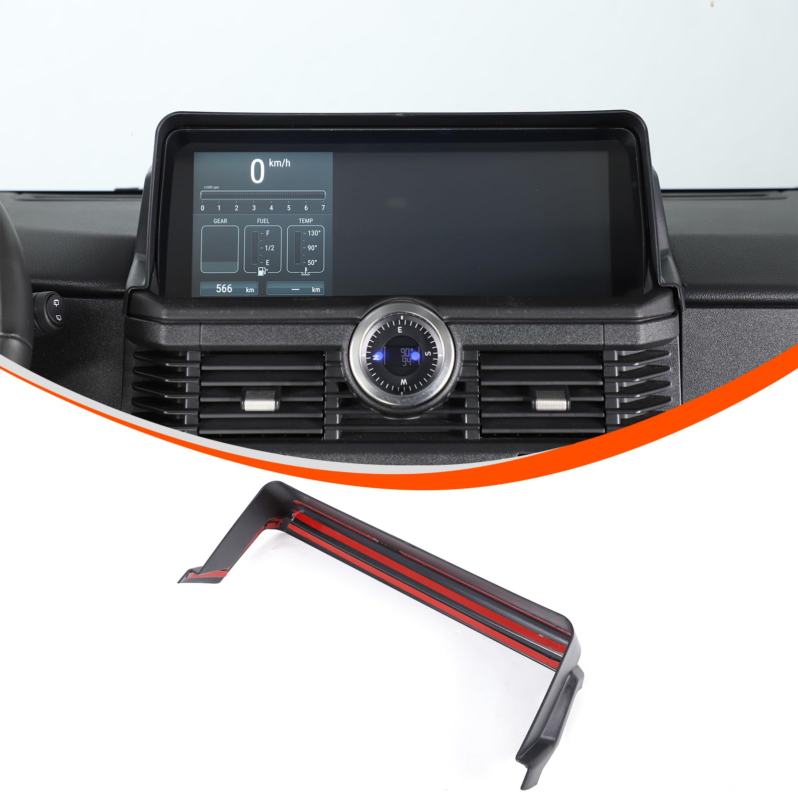 PIUGILH Auto Navigation Sonnenschutz Visier Anti Glare Geeignet für INEOS Grenadier 2020-2024, SUV Innendekoration Zubehör