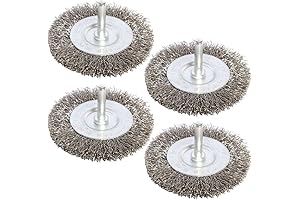 4-Piece Stainless Steel Wire Wheel Brushes Kit
