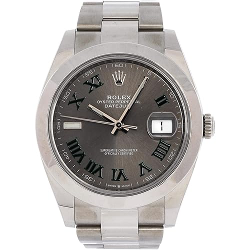 Rolex, Pre-Loved Oyster Perpetual Datejust Wimbledon Automatic Watch Stainless Steel 41