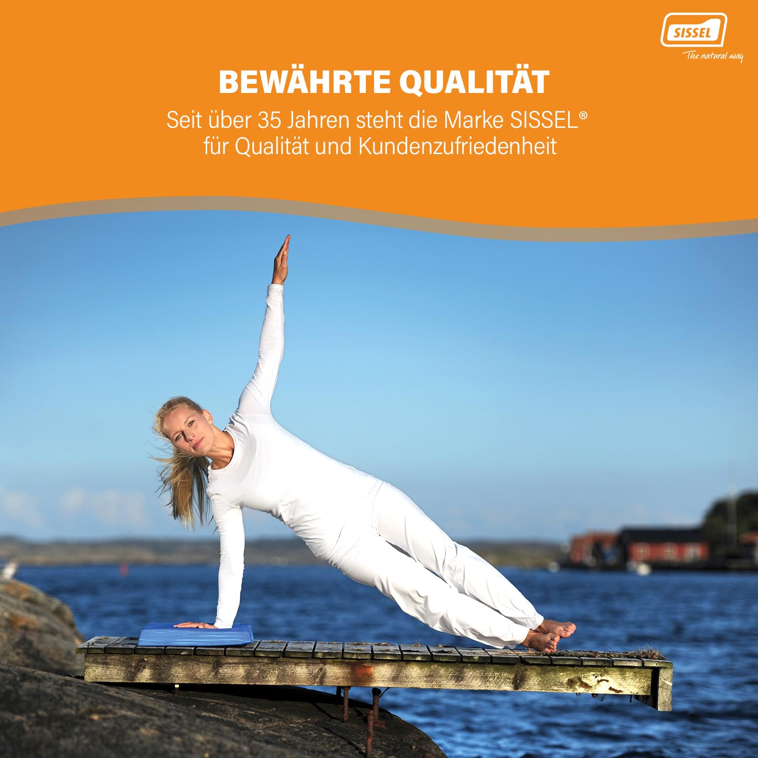 SISSEL Balance Pad Balancekissen | Schaumstoffmatte für Gleichgewicht & Koordination | Rutschfestes Balance Kissen für Training & Therapie | Belastbar bis 120 kg | Gleichgewichtskissen | Stehmatte