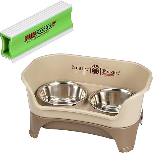 Neater Feeder Express para perros medianos a grandes y FurDozer X3 PRO 3 en 1 removedor de pelo de mascotas