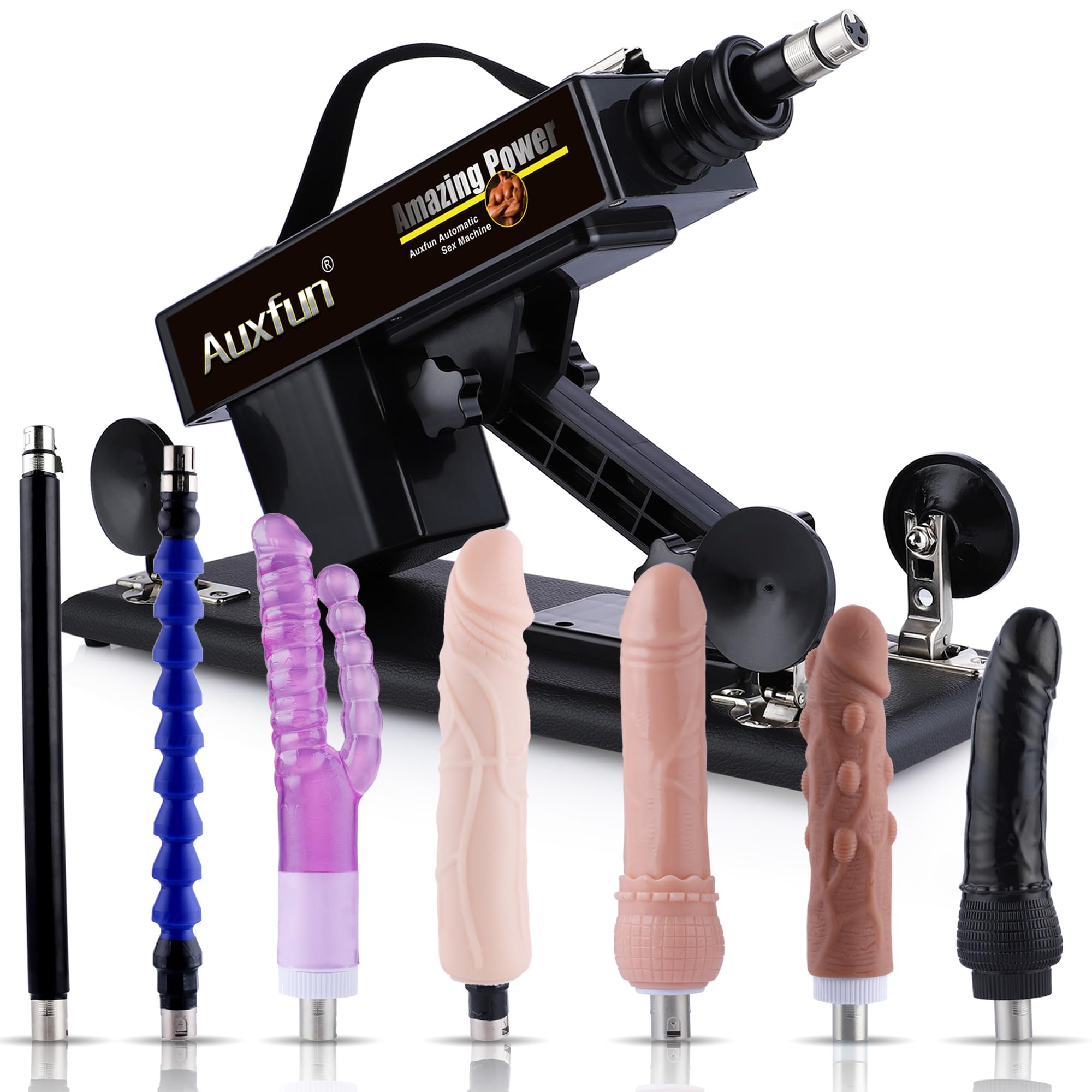 Máquina sexual para mujeres y hombres, máquina de follar con 7 accesorios 3XLR, máquina sexual con consoladores, máquina del amor para ambos juntos, juguetes eróticos para pareja sexuales