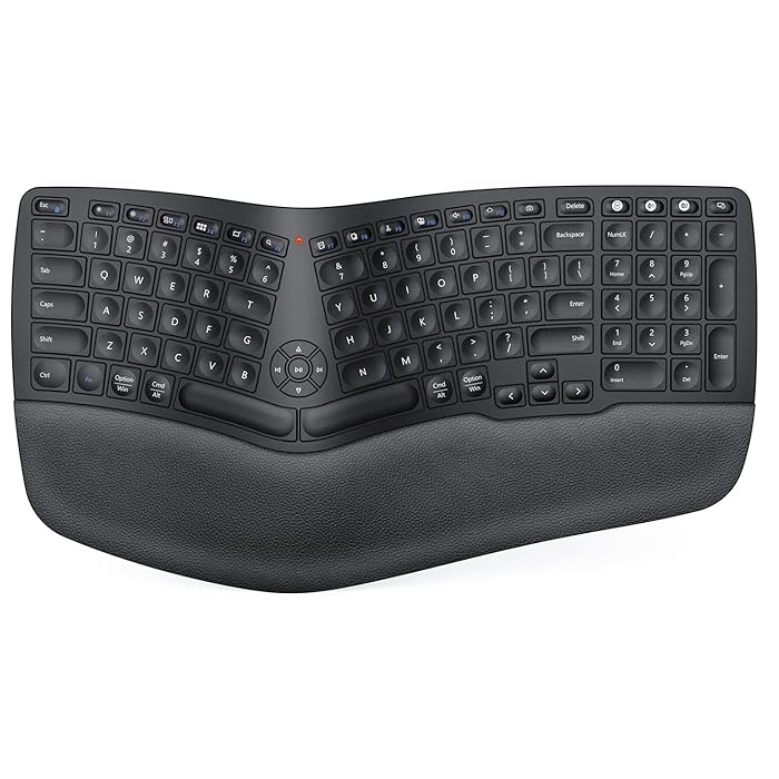 Buy Wireless Ergonomic Keyboard, Rechargeable Ergonomic Split Keyboard