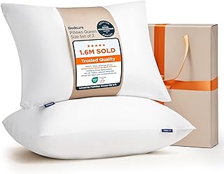 Bedsure Pillows Queen Size Set of 2 - Soft Bed Pillows for Sleeping 2 Pa...