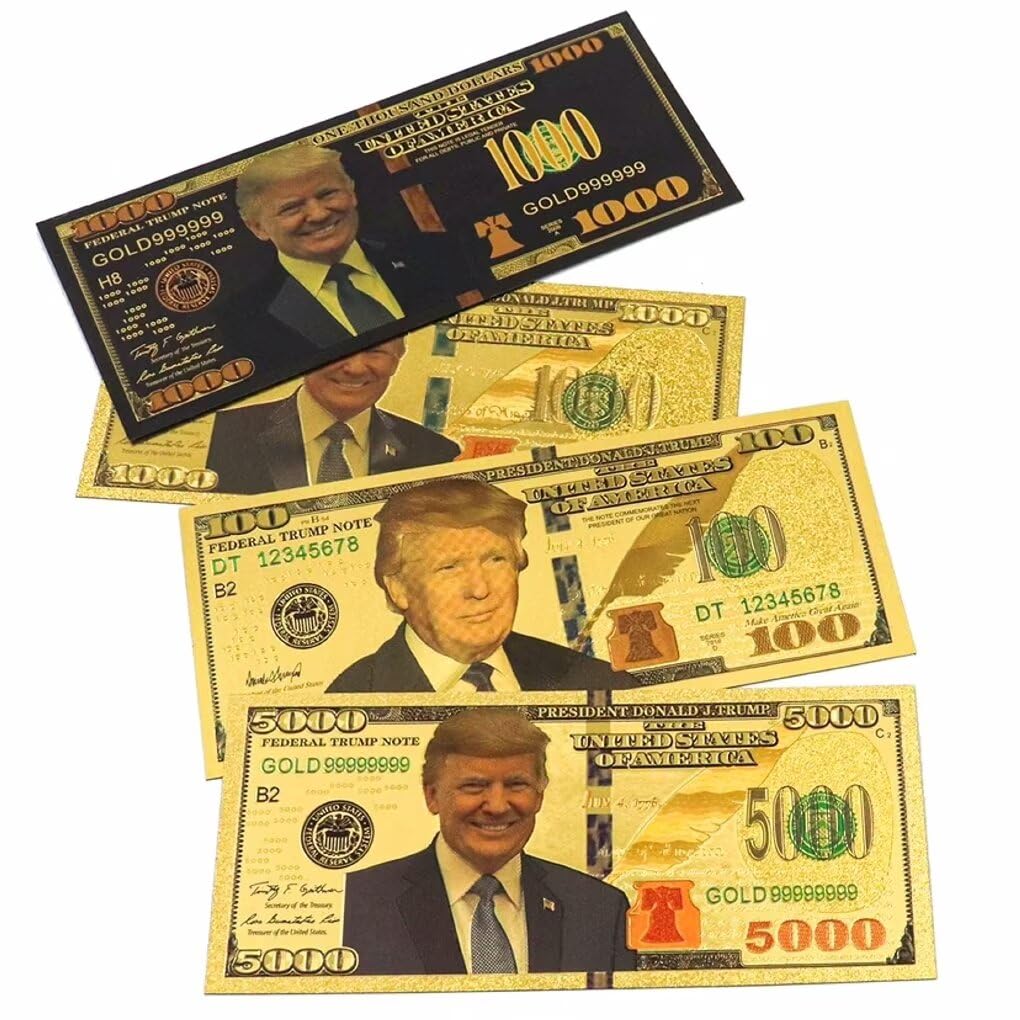 Amazon | 10個 2024年 トランプ紙幣、$100 大統領ドナルド・トランプ
