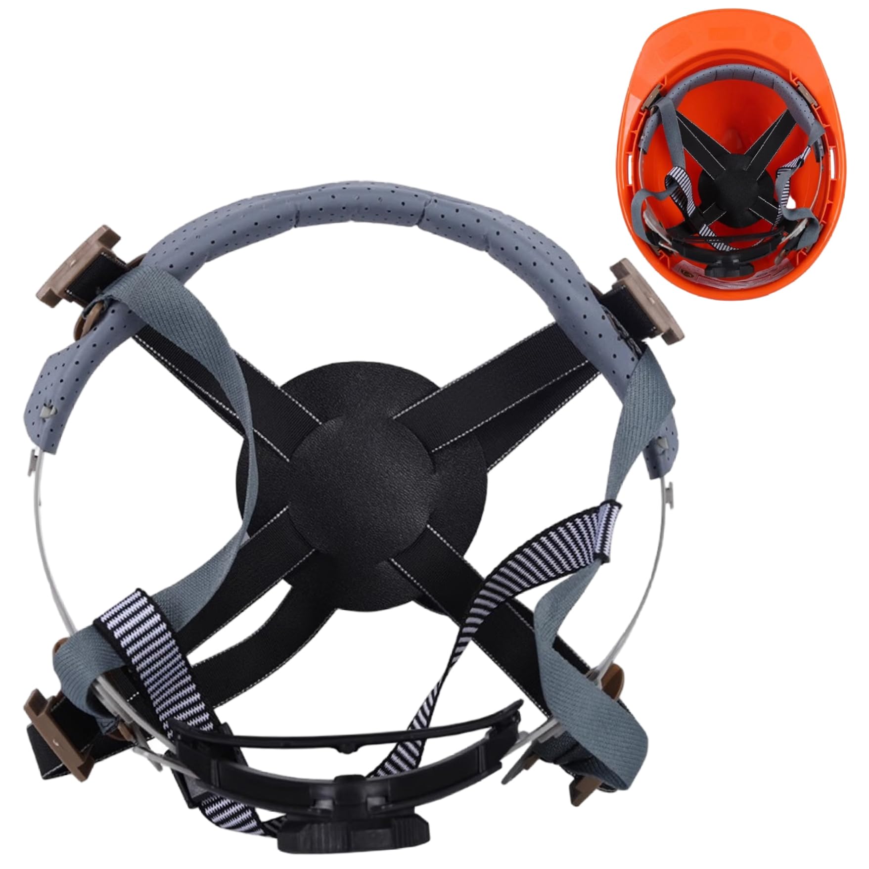 Peosaard Assorted Color Hard Hat Insert Replacement, Hard Hat Suspension Replacement Full Brim Shockproof & Soft Bump Cap Insert Detachable & Adjustable For Worksite