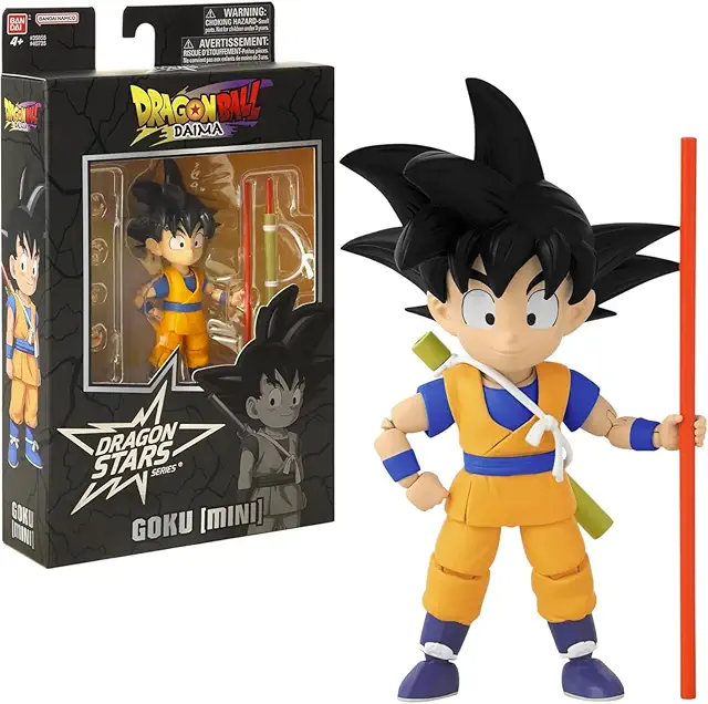 Figurine Son Goku Dragon Ball Daima - Goku Enfant Articulée 17 cm avec Accessoires