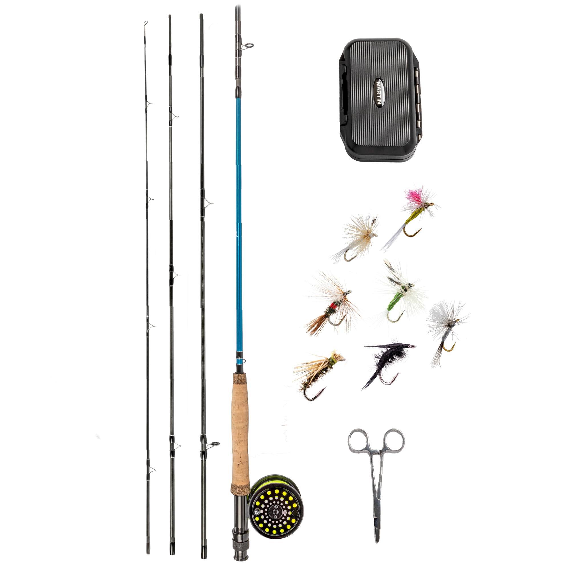 Martin Fly Reel and Fishing Rod Combo Kit