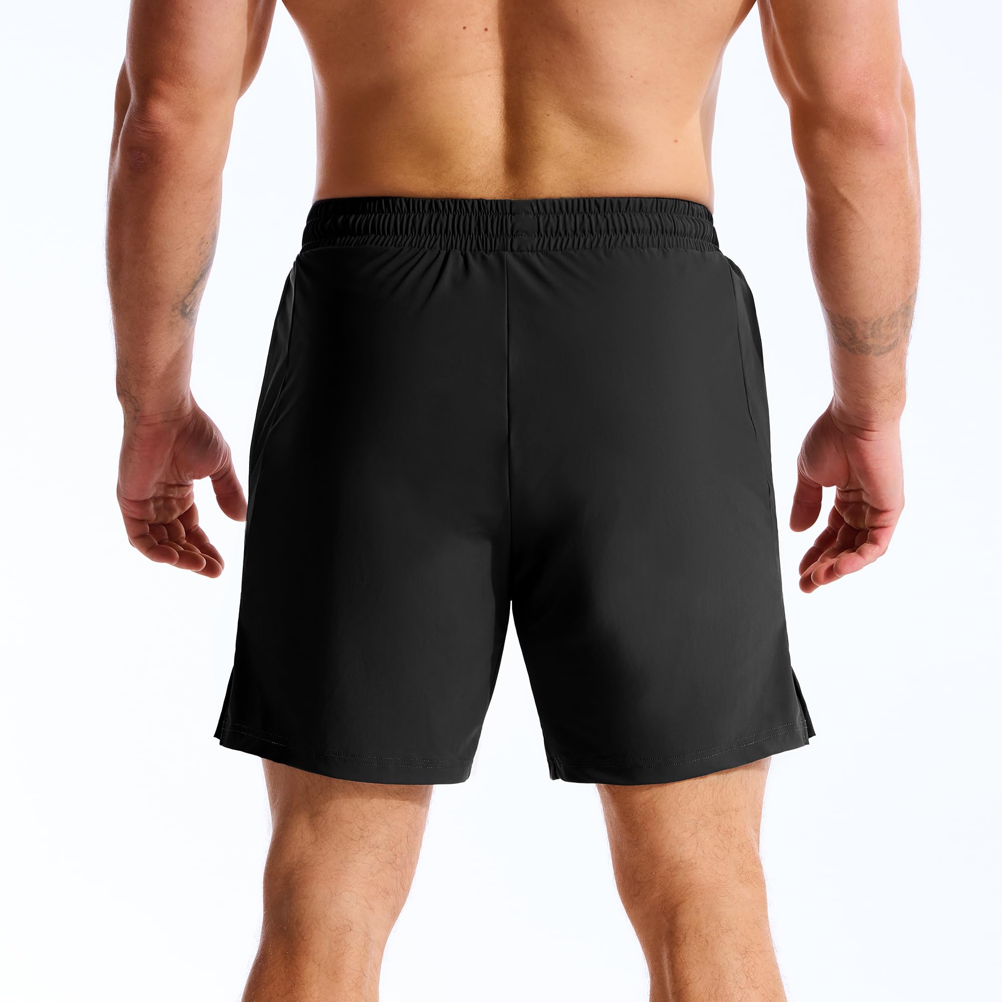 BROKIG Fitness Sport Shorts Herren Gym Workout Kurze Hose | Schnell Trocknend Laufhose Herren Kurz, Sport Shorts mit Reißverschlusstasche, Trainingshose Herren Kurz