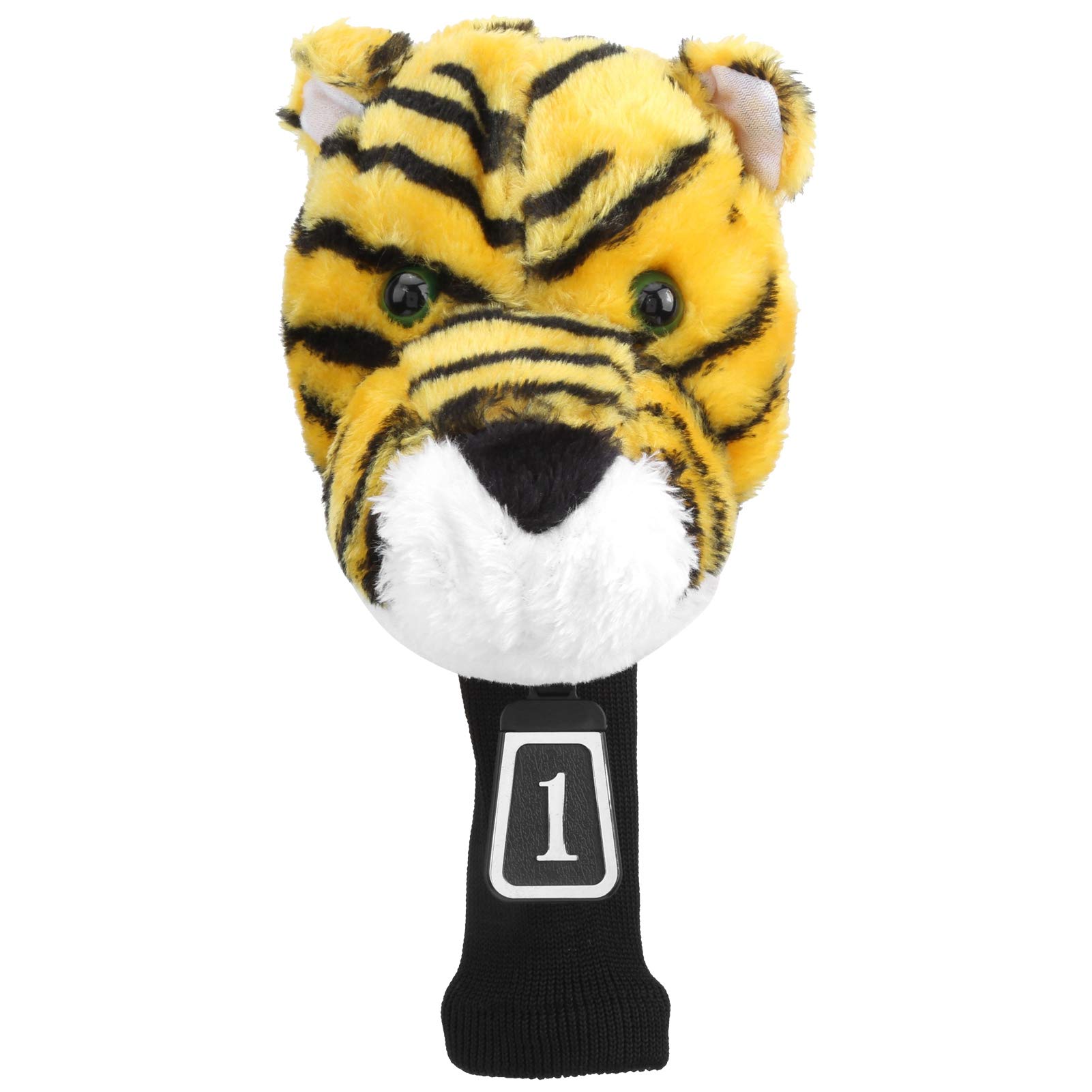 Copri Capo Club, Novità e Cute Tiger Animal Cartoon Shape, Copri Capo Golf, Accessori in Legno, for Golf, Club, Sport, Training, Leisure