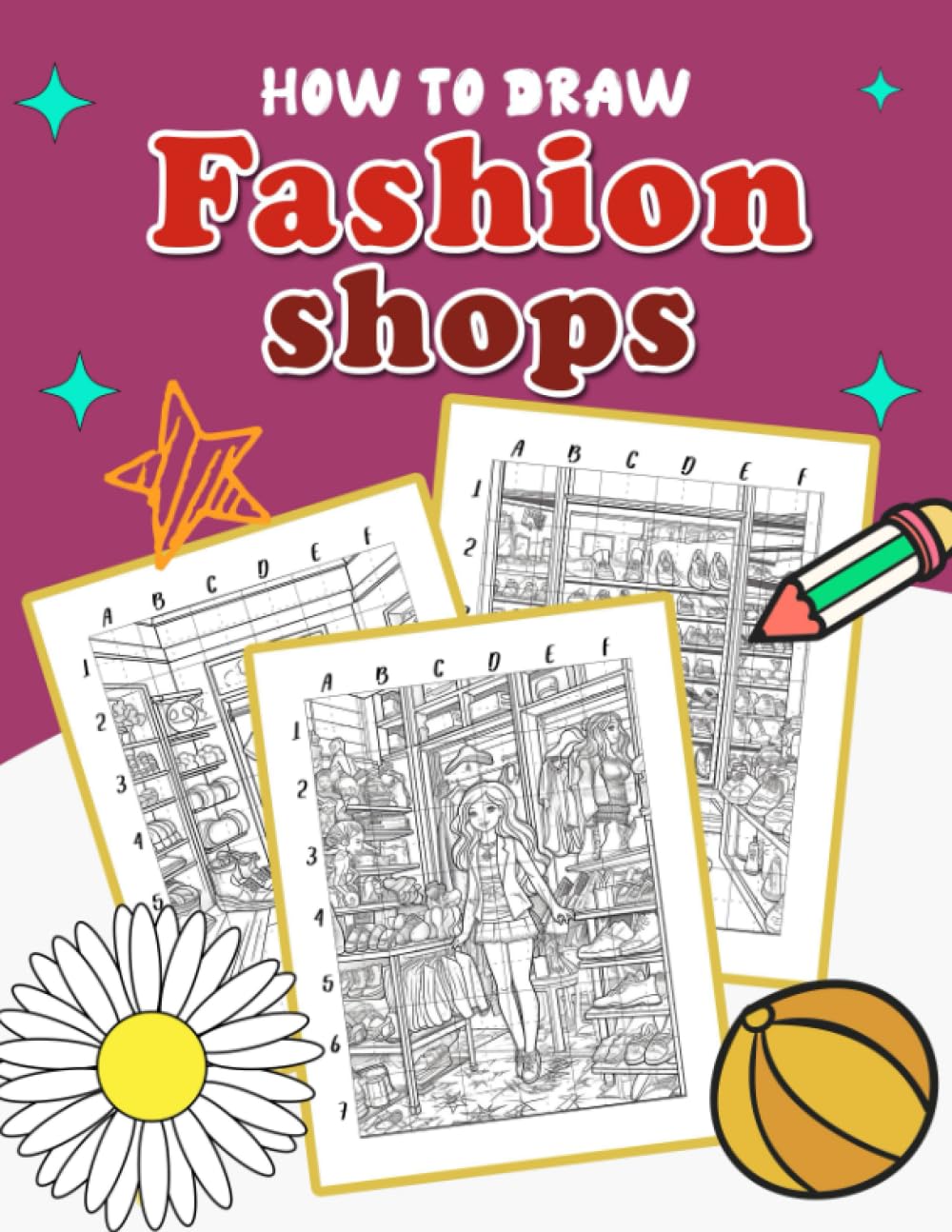 How To Draw Fashion Shops: Interactive Coloring Book for Kids - Unleash Creativity and Learn about Fashion with Whimsical Store Designs and Latest Trends
