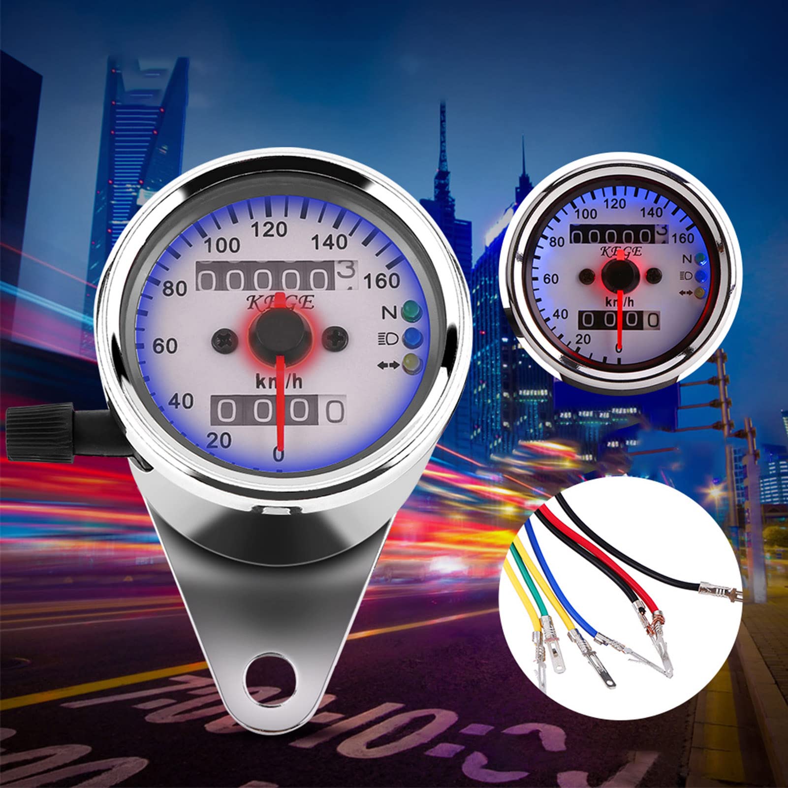 1pc Contachilometri universale per moto Tachimetro Segnale